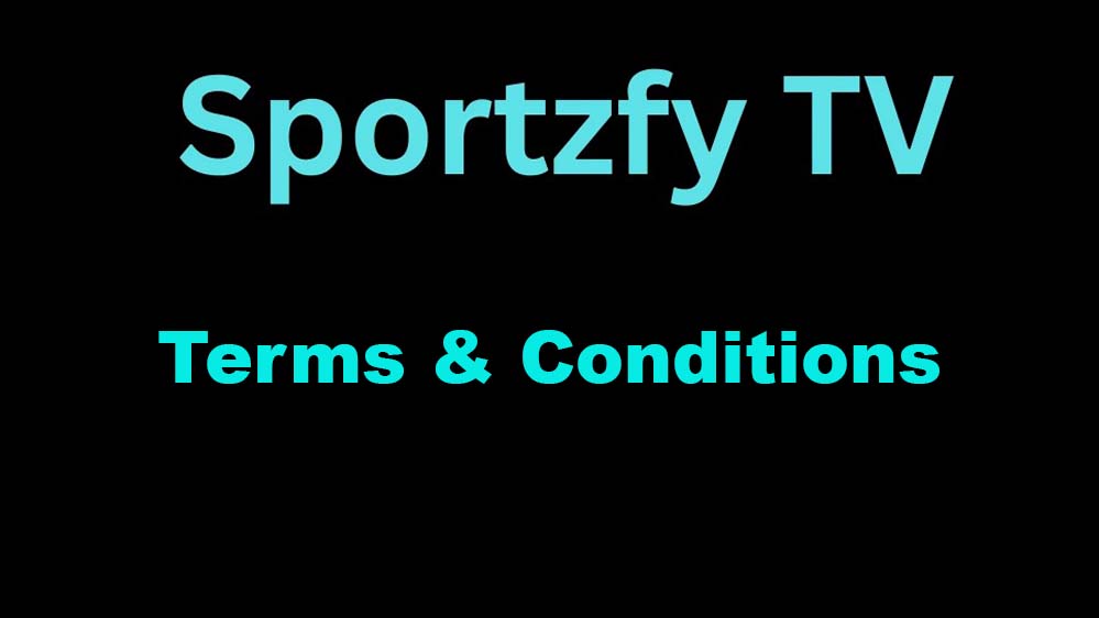 Sportzfy TV Terms & Conditions